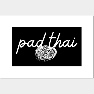 pad thai - white - Flag color - with sketch Posters and Art